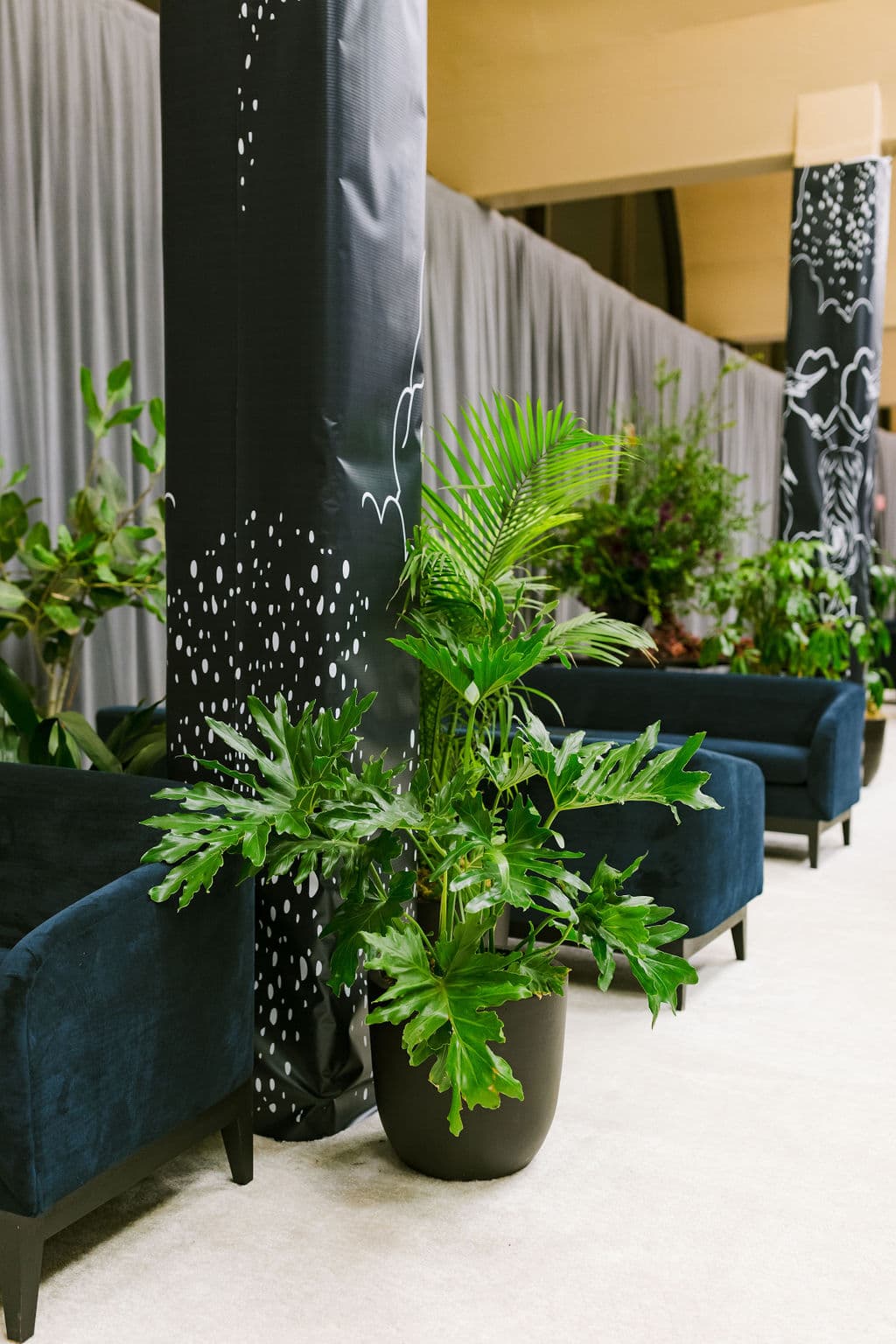 Events Floor plant styling by The Plant Library.