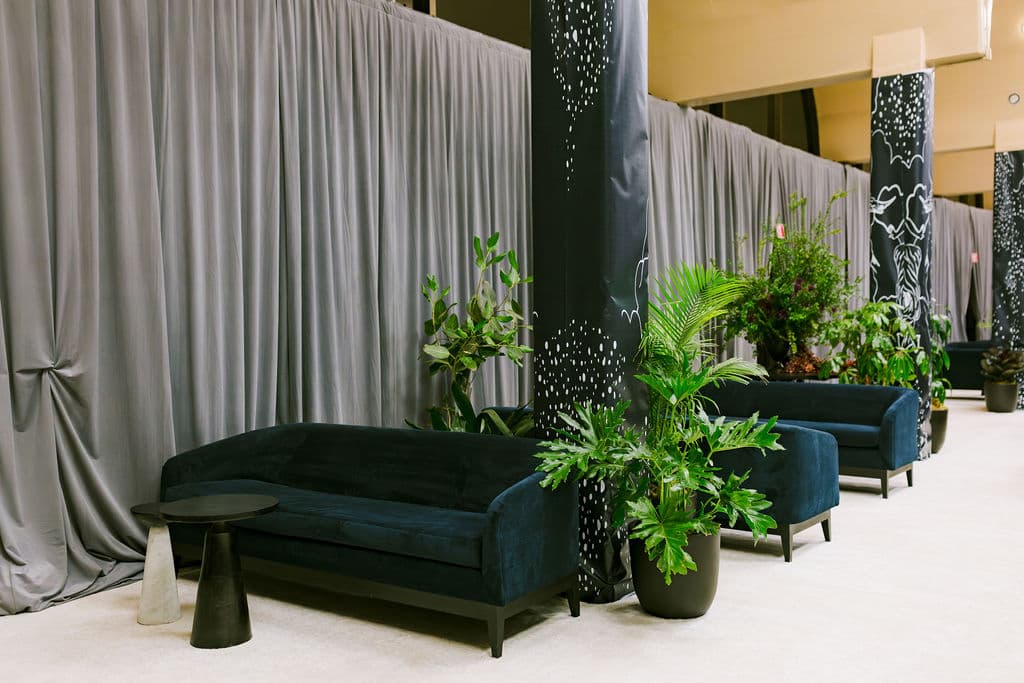 Events Floor plant styling by The Plant Library.